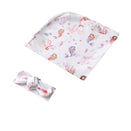 Snuggle Hunny Jersey Wrap with Matching Headwear - Mermaid