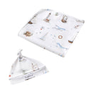 Snuggle Hunny Jersey Wrap with Matching Headwear - Set Sail