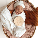 Snuggle Hunny Jersey Wrap with Matching Headwear - Stardust