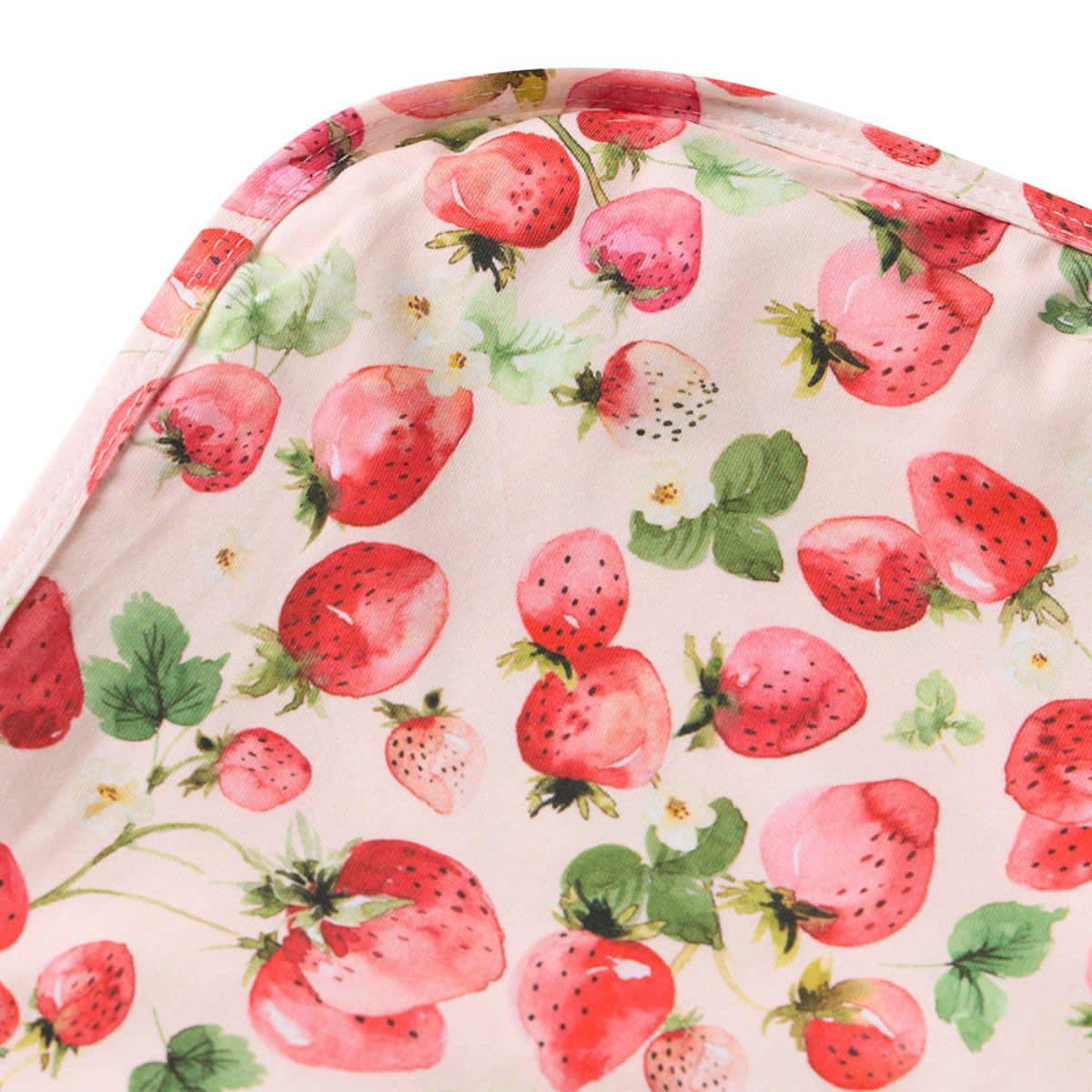 Snuggle Hunny Jersey Wrap with Matching Headwear - Strawberry