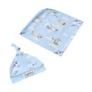 Snuggle Hunny Jersey Wrap with Matching Headwear - Taking Flight