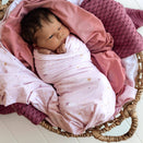 Snuggle Hunny Jersey Wrap with Matching Headwear - Twinkle