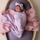 Snuggle Hunny Jersey Wrap with Matching Headwear - Twinkle