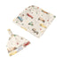 Snuggle Hunny Jersey Wrap with Matching Headwear - Vintage Cars