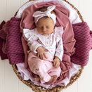 Snuggle Hunny Pants with Frill - Baby Pink