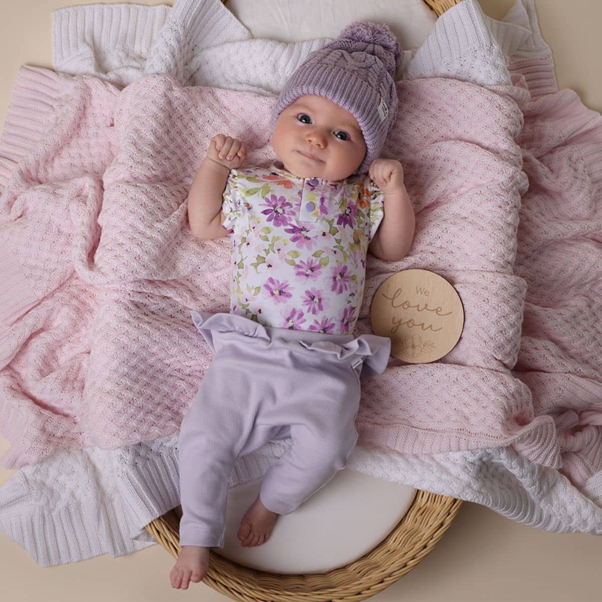 Snuggle Hunny Pants with Frill - Lavender