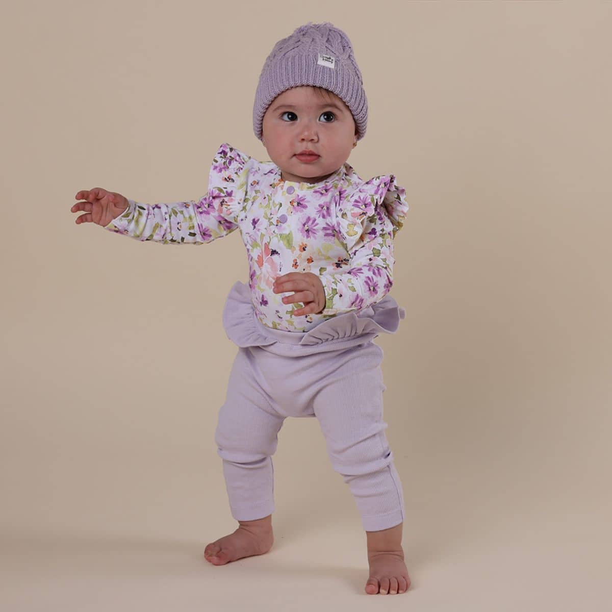 Snuggle Hunny Pants with Frill - Lavender