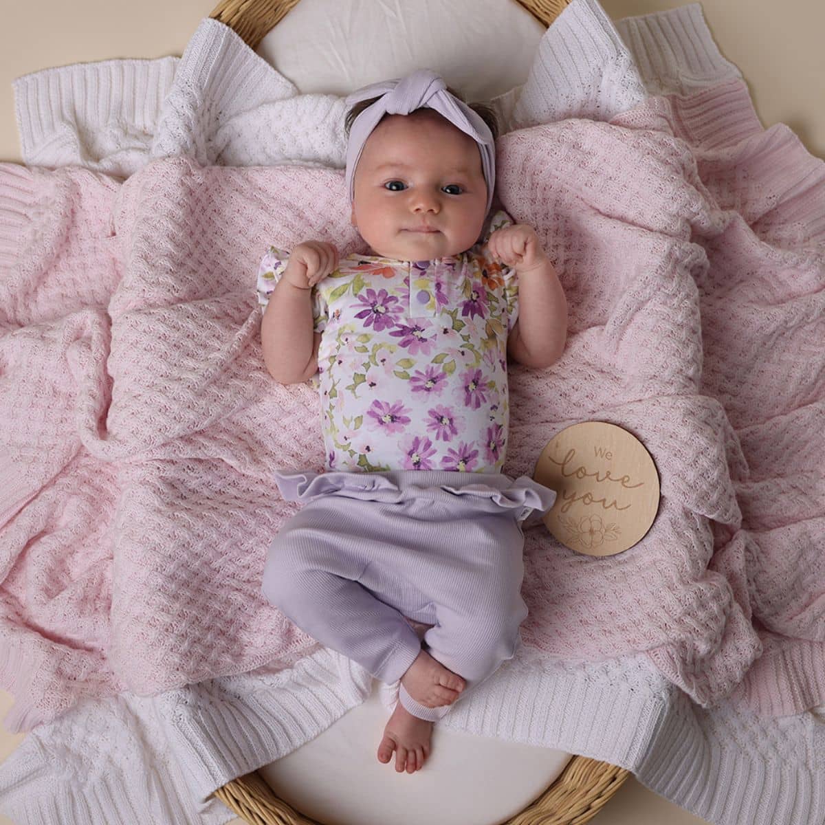 Snuggle Hunny Pants with Frill - Lavender