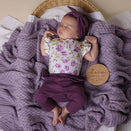 Snuggle Hunny Pants with Frill - Mulberry