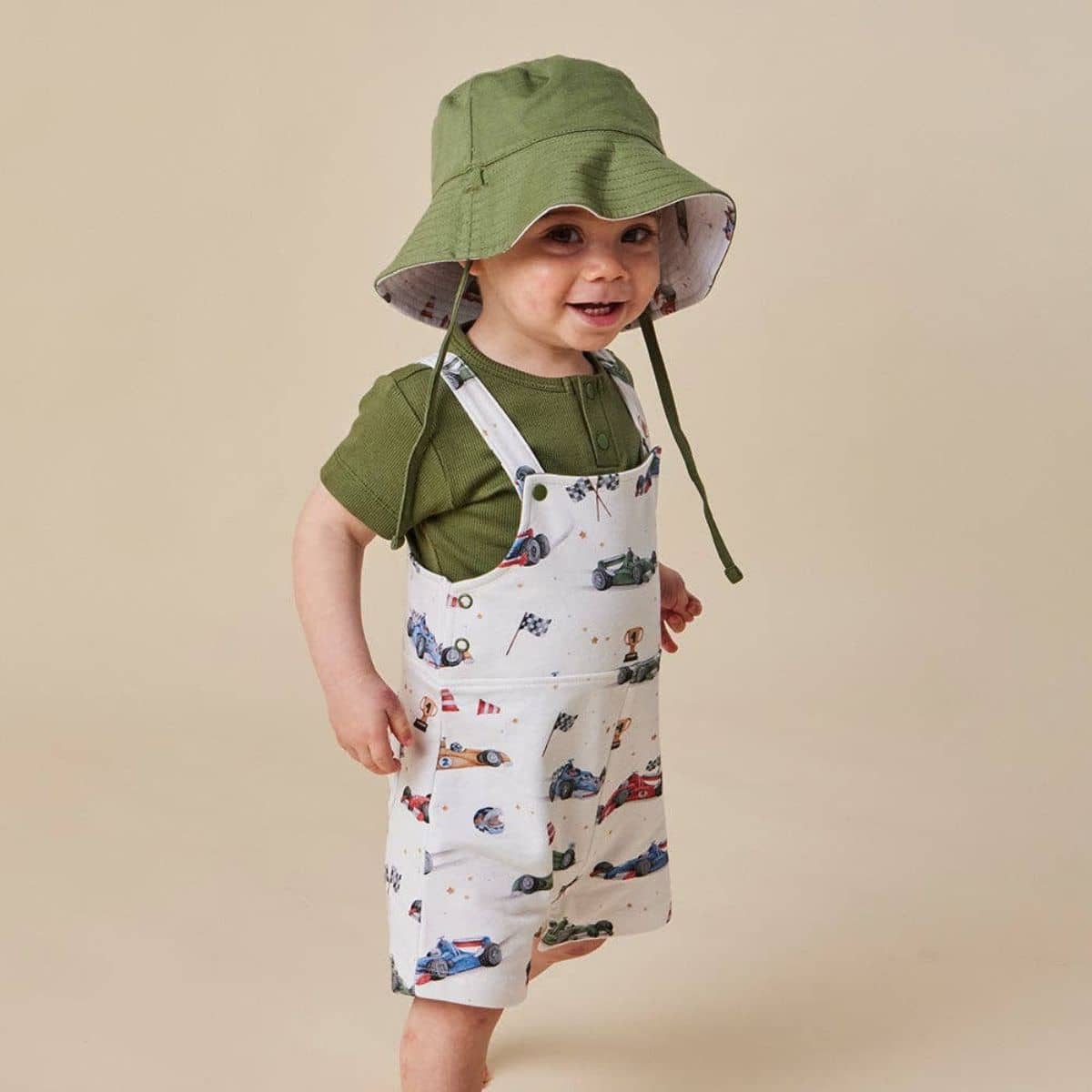 Snuggle Hunny Short Sleeve Bodysuit - Olive