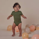 Snuggle Hunny Short Sleeve Bodysuit - Olive