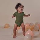 Snuggle Hunny Short Sleeve Bodysuit - Olive