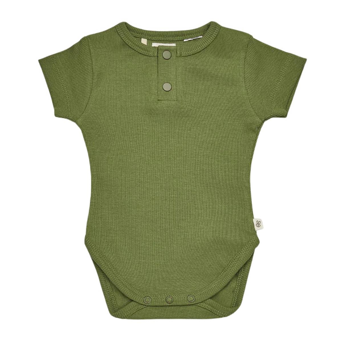 Snuggle Hunny Short Sleeve Bodysuit - Olive