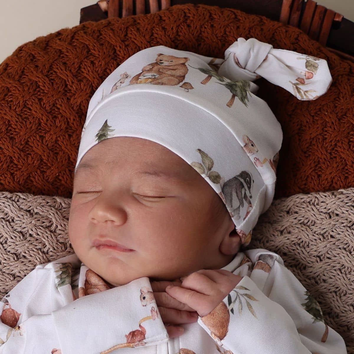 Snuggle Hunny Knotted Beanie - Bears