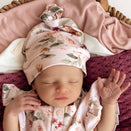 Snuggle Hunny Knotted Beanie - Birds & Blooms