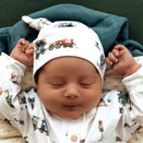 Snuggle Hunny Knotted Beanie - Trains