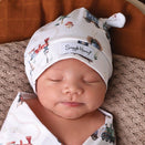 Snuggle Hunny Knotted Beanie - Trains