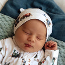 Snuggle Hunny Knotted Beanie - Trains