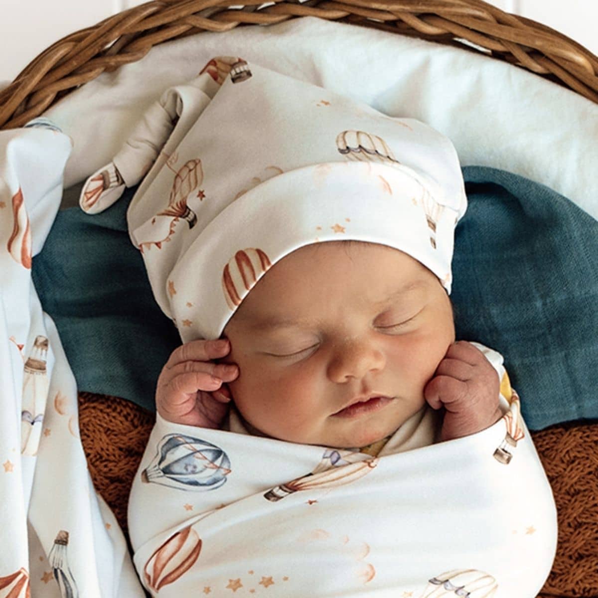Snuggle Hunny Knotted Beanie - Up & Away
