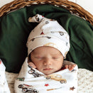 Snuggle Hunny Knotted Beanie - Vintage Cars