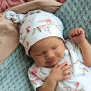 Snuggle Hunny Knotted Beanie - White Rabbit