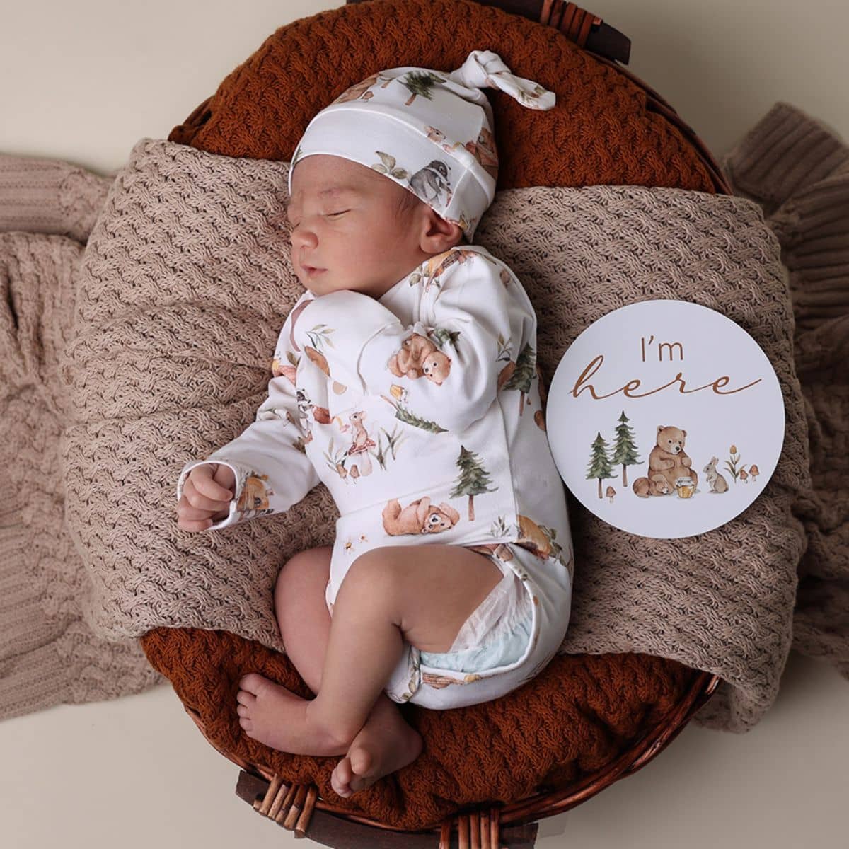Snuggle Hunny Long Sleeve Bodysuit - Bears