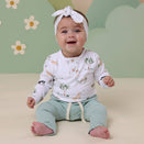 Snuggle Hunny Long Sleeve Bodysuit - Dog Park