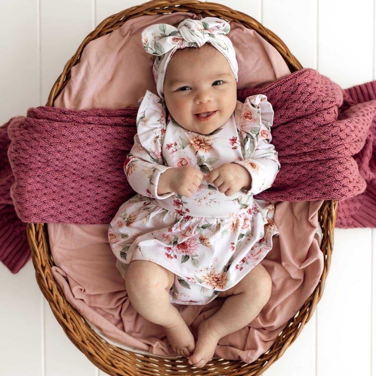 Snuggle Hunny Long Sleeve Dress - Birds & Blooms