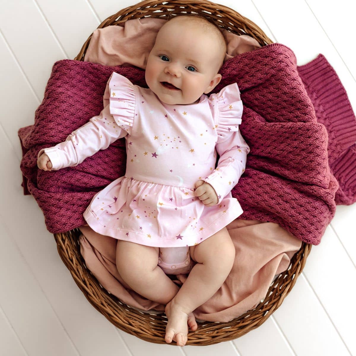 Snuggle Hunny Long Sleeve Dress - Twinkle