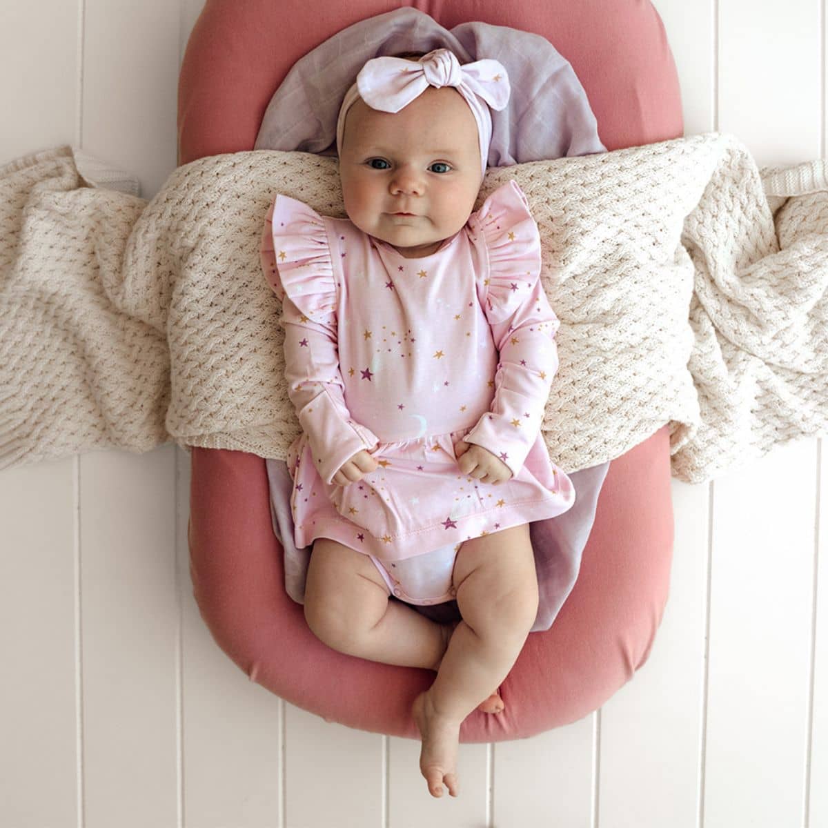 Snuggle Hunny Long Sleeve Dress - Twinkle