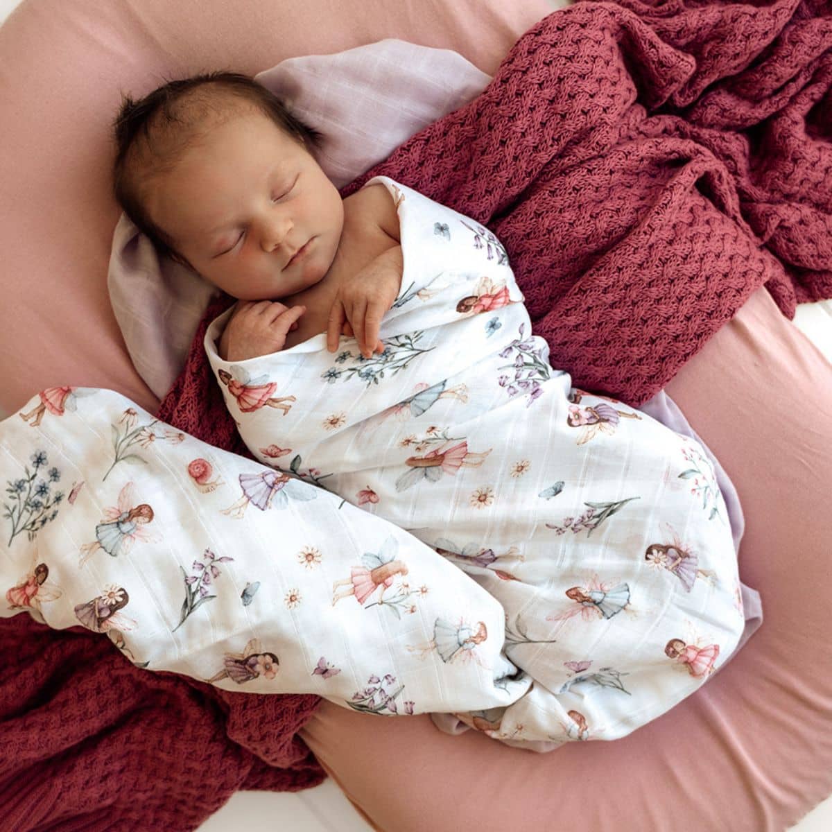 Snuggle Hunny Muslin Wrap - Fairy Garden