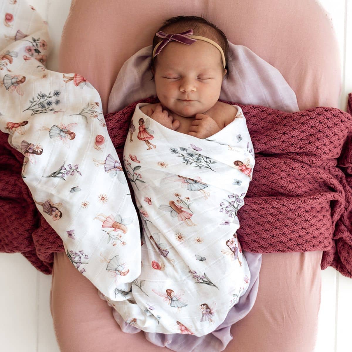 Snuggle Hunny Muslin Wrap - Fairy Garden