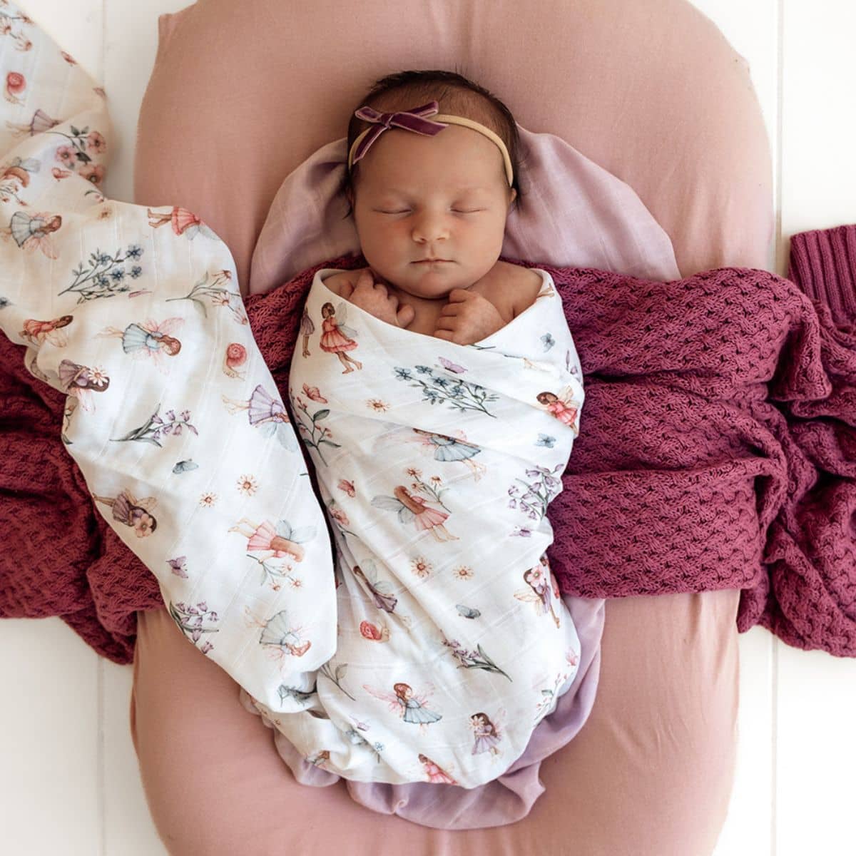 Snuggle Hunny Muslin Wrap - Fairy Garden