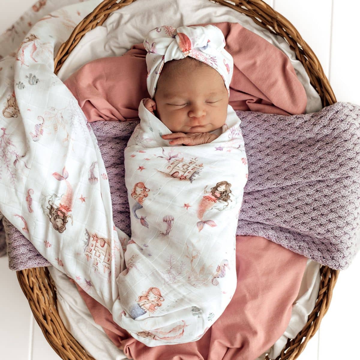 Snuggle Hunny Muslin Wrap - Mermaid
