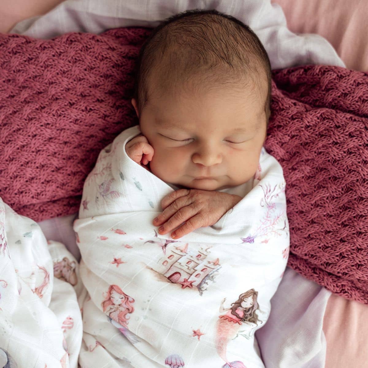 Snuggle Hunny Muslin Wrap - Mermaid