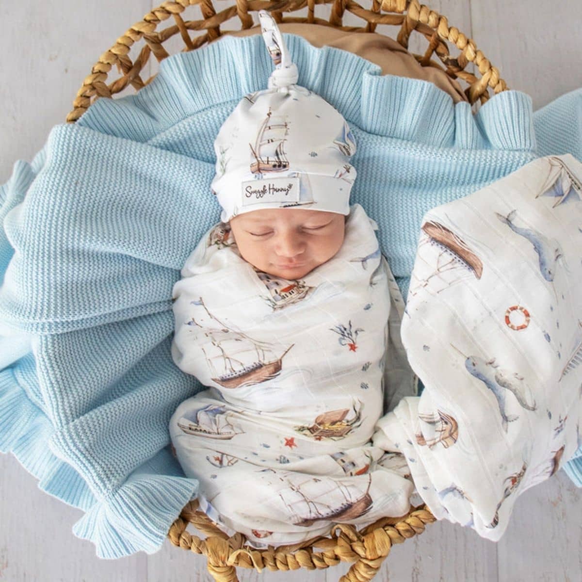 Snuggle Hunny Muslin Wrap - Set Sail