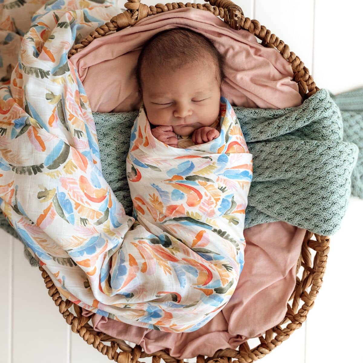 Snuggle Hunny Muslin Wrap - Summer Palm