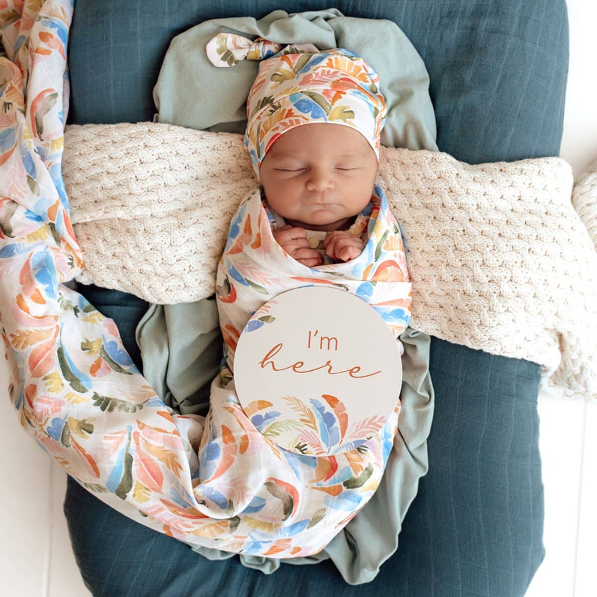 Snuggle Hunny Muslin Wrap - Summer Palm