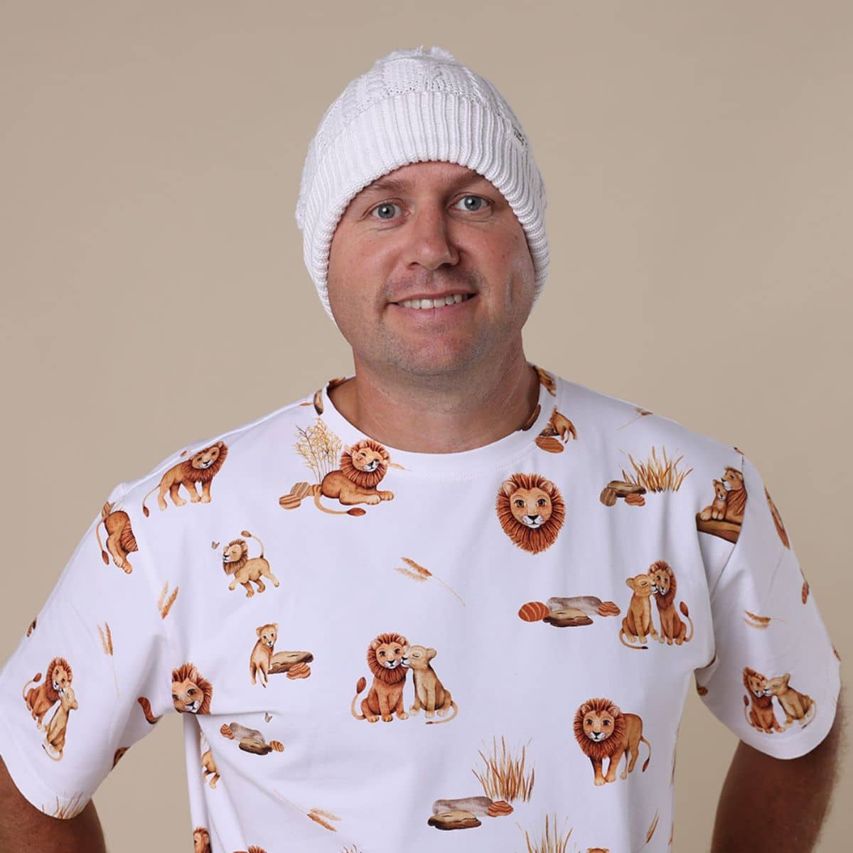 Snuggle Hunny Adult Knit Beanie - White