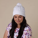 Snuggle Hunny Adult Knit Beanie - White