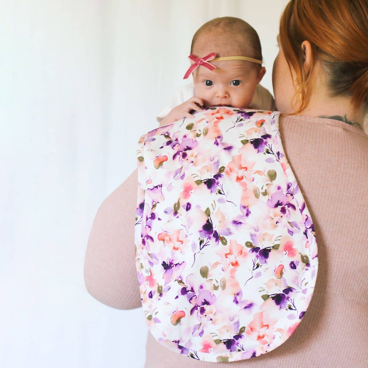 Snuggle Hunny Organic Burp Cloth - Blushing Beauty