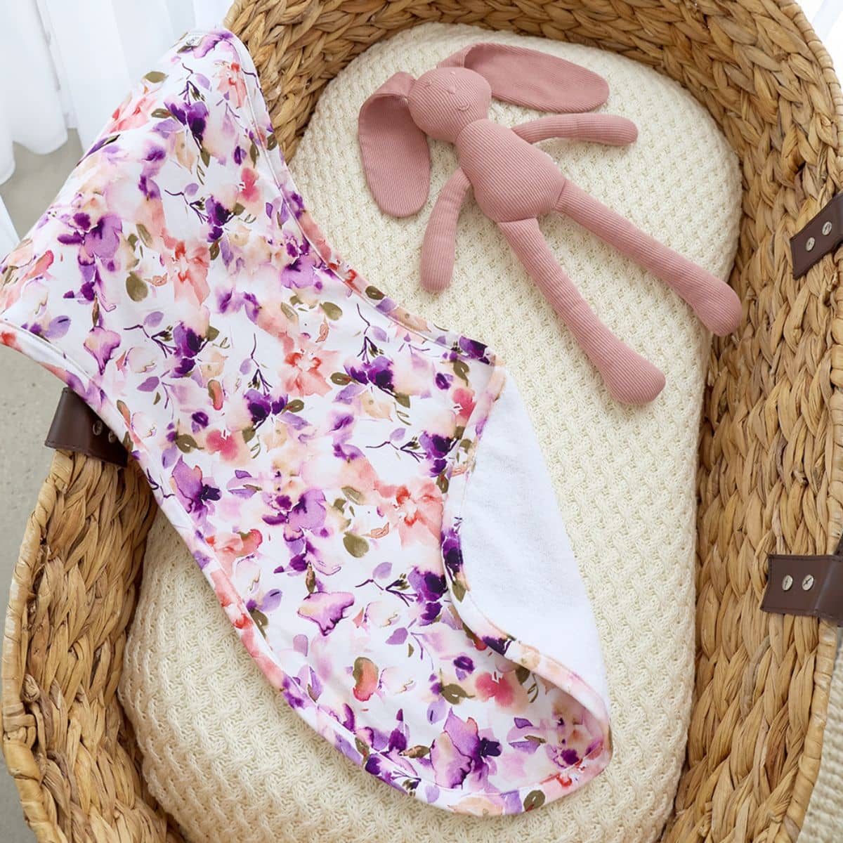 Snuggle Hunny Organic Burp Cloth - Blushing Beauty