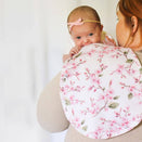 Snuggle Hunny Organic Burp Cloth - Cherry Blossom