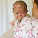Snuggle Hunny Organic Burp Cloth - Cherry Blossom