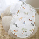 Snuggle Hunny Organic Burp Cloth - Dog Park