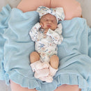 Snuggle Hunny Organic Cotton Knit Booties - Blush