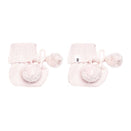 Snuggle Hunny Organic Cotton Knit Booties - Blush