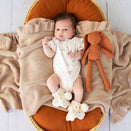 Snuggle Hunny Organic Cotton Knit Booties - Cream