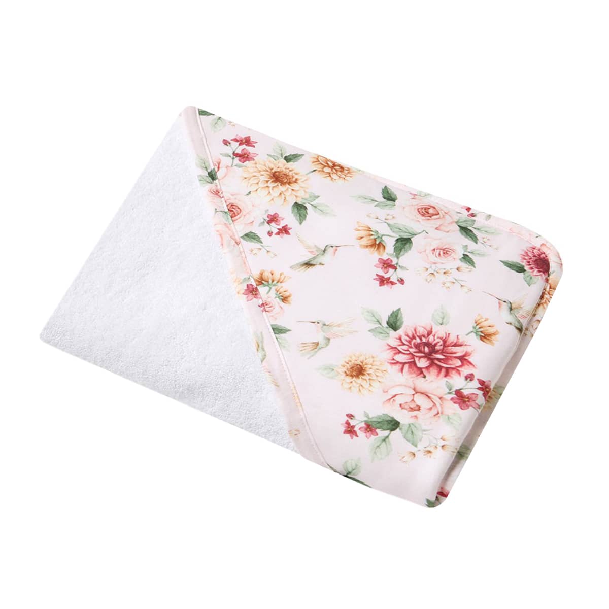 Snuggle Hunny Hooded Baby Towel - Birds & Blooms