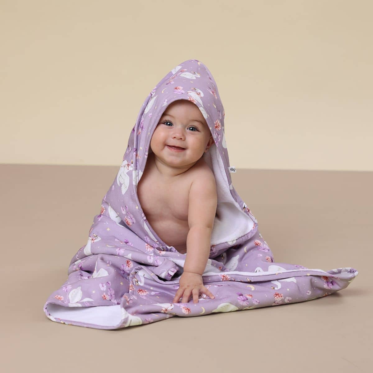 Snuggle Hunny Hooded Baby Towel - Swan Lake